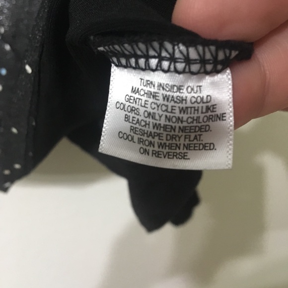 Style & Co. Black One Piece Blouse Med - Picture 5 of 6